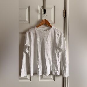 Eileen Fisher White Long Sleeve Tee